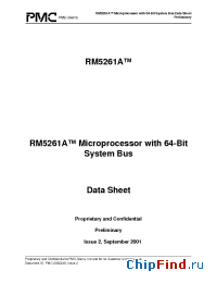 Datasheet RM5261A производства PMC-Sierra
